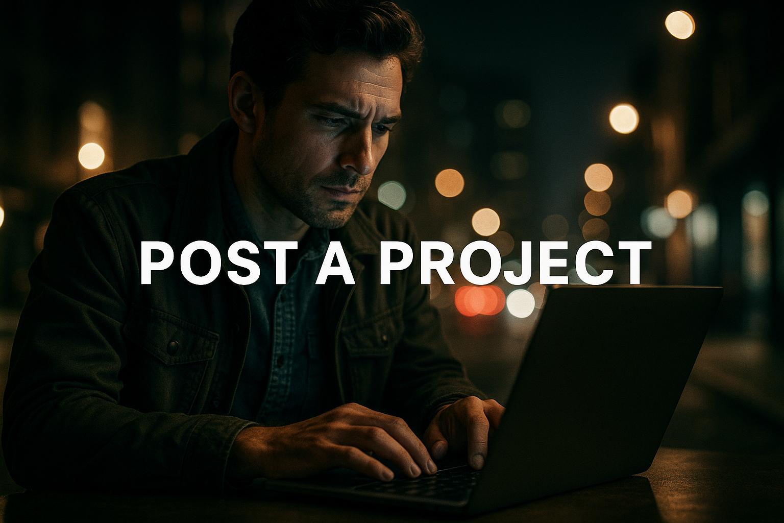 Project planning board with tasks